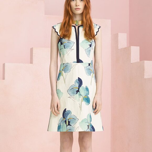 Tory Burch Dresses & Skirts - NWOT Tory Burch Edith Floral Watercolor Dress Size 0